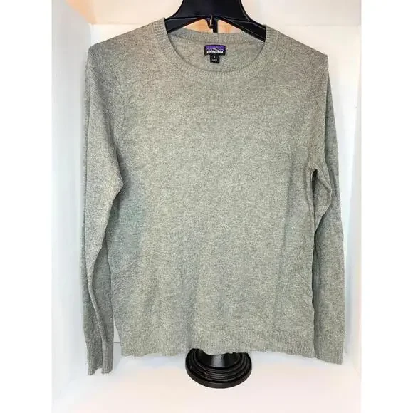Patagonia Worn Wear Sweater Grey Organic Cotton, Woman’s, Size Small - Picture 2 of 11